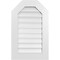 Ekena Millwork Octagonal Top Surface Mount PVC Gable Vent: Functional, w/ 3-1/2"W x 1"P Standard Frame, 20"W x 32"H GVPOT20X3201SF - alternate 1